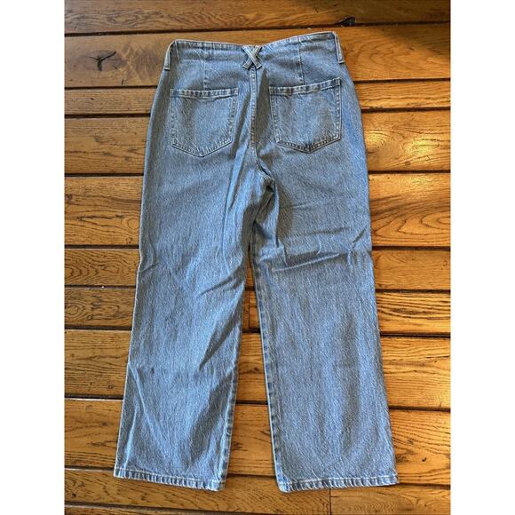 J. Crew Sailor Slim Wide-Leg Jean in Morning Sky Wash Sz 28 - Picture 5 of 6